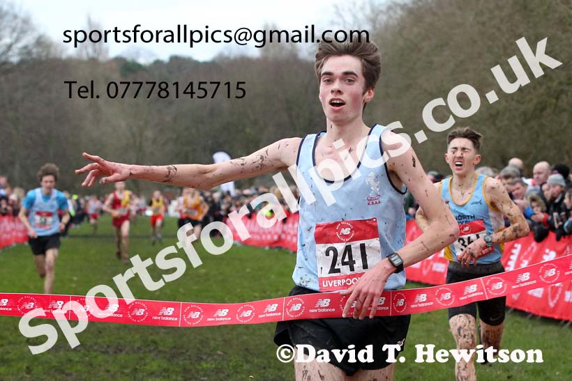 Senior boys, 2020 New Balance English Schools Champs., Sefton Park, Liverpool. Photo: David T. Hewitson/Sports for All Pics